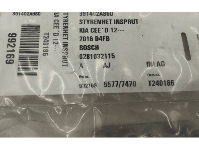 Řídící jednotka 0281032115, EDC17C57   KIA Ceed 2016