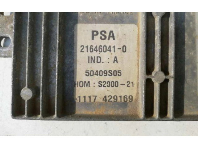 Řídící jednotka 9637705980   Peugeot 106 
