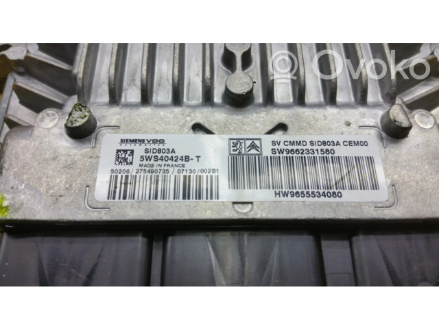 Řídící jednotka SW9662331580, HW9655534080   Citroen C5 2007