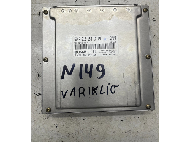 Řídící jednotka A6121531779, 0281010546   Mercedes-Benz ML W163 2002