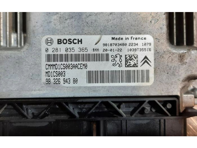 Řídící jednotka 9818703480   Peugeot 308 2019