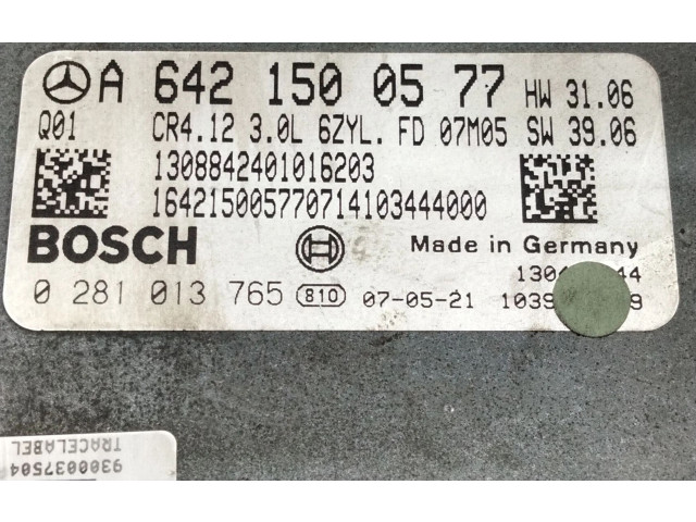 Řídící jednotka A6421500577, 0281013765   Mercedes-Benz R AMG W251 2007