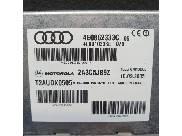 Блок управления 4E0862333C, 4E0910333E   Audi A6 S6 C6 4F