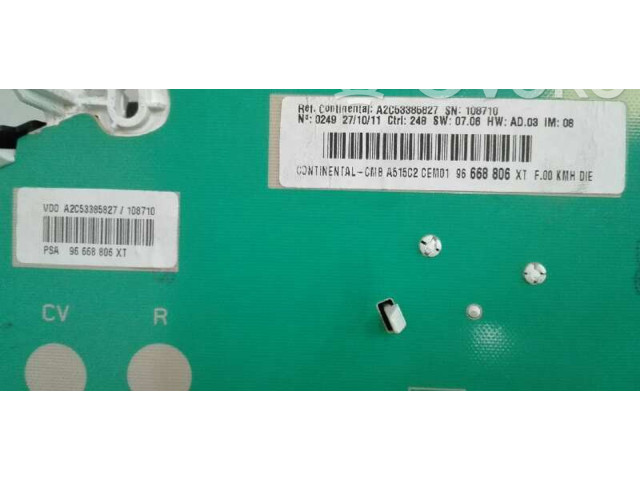 Přístrojová deska  Citroen C3 Pluriel 2011 96668806XT, A2C53385827  