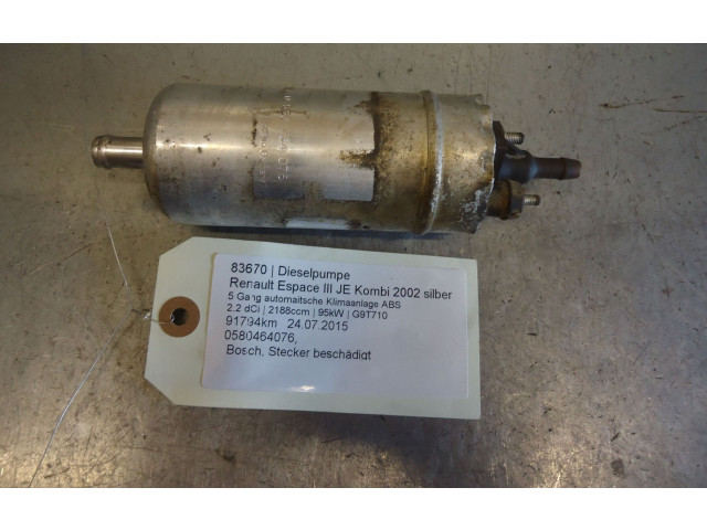 Vstřikovací čerpadlo 0580464076, 0580464076   Renault Espace III    G9T-710 