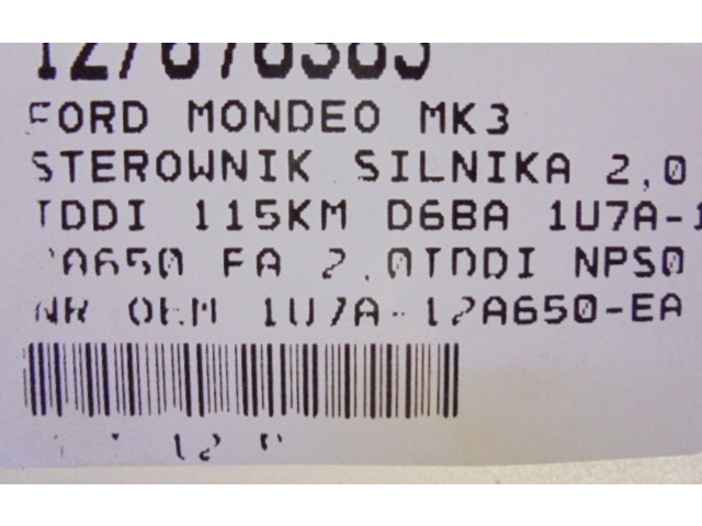 Řídící jednotka 1U7A-12A650-EA, 1U7A-12A650-EA   Ford Mondeo Mk III 2001