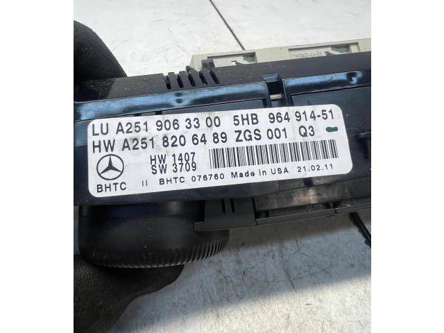 Блок управления климат-контролем A2518206489, 5HB96491451   Mercedes-Benz ML W164