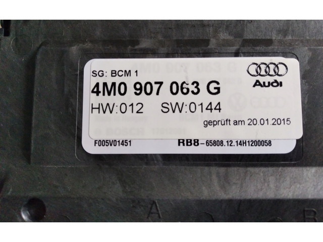 Pojistková skříňka Řídící jednotka BSM 4M0907063G   Audi Q7 4M 2015