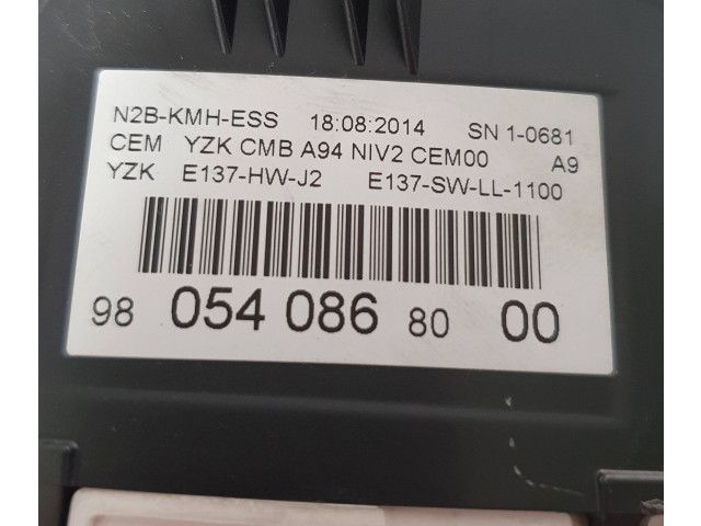 Přístrojová deska  Peugeot 2008 I 2014 9805408680, E137HWJ2  