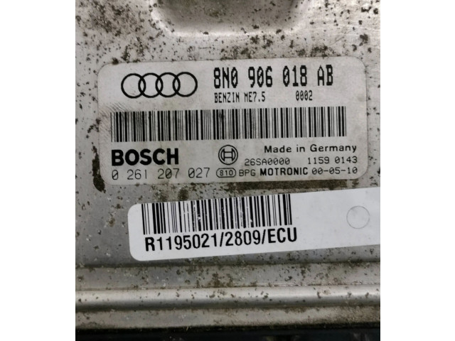 Řídící jednotka 8N0906018AB, 0261207027   Audi TT Mk1 1999