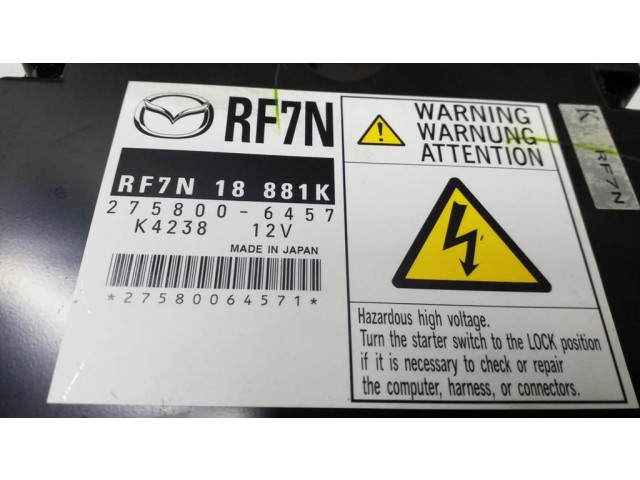 Řídící jednotka RF7N18881K, 2758006457   Mazda 5 2008