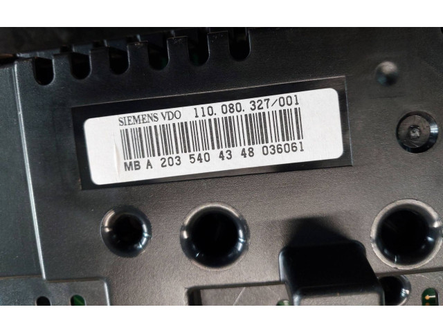 Přístrojová deska  Mercedes-Benz C W203 2004 A2035404348  