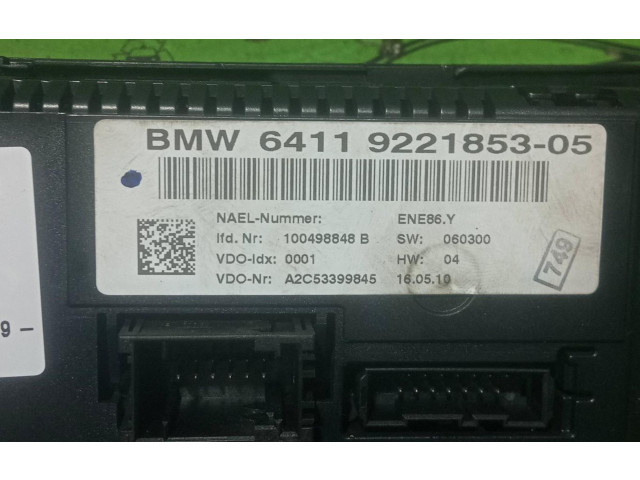 Блок управления климат-контролем 6411922185305   BMW X1 E84