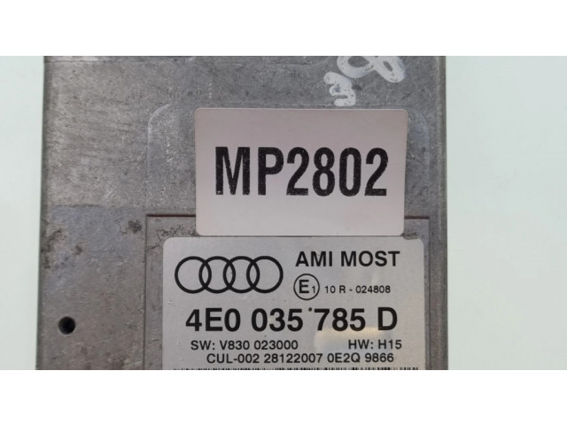 Блок управления 4E0035785D   Audi A5 8T 8F