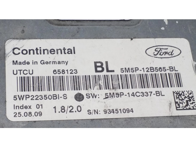 Блок управления коробкой передач 5M5P12B565BL, 5WP22350BIS   Ford C-MAX I