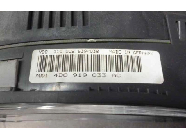 Панель приборов 4D0919033AC   Audi A8 S8 D2 4D       