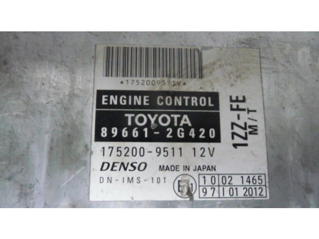 Řídící jednotka 896612G420, 1752009511   Toyota Celica T230 2003