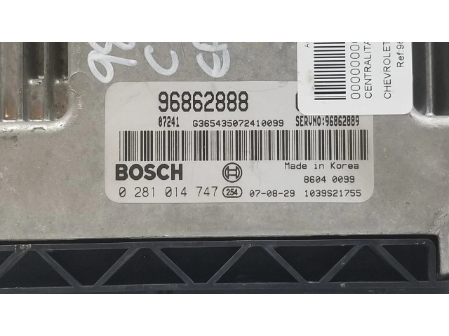 Řídící jednotka 96862888, 0281014747   Chevrolet Epica 2007