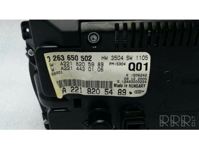 Дисплей    A2218205489   Mercedes-Benz S W221