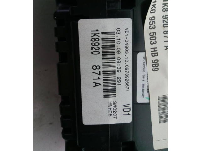 Панель приборов 1K8920871A   Volkswagen Scirocco       