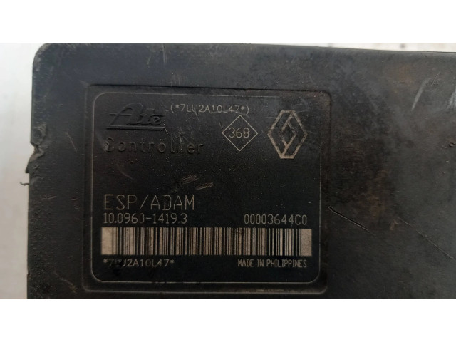 Блок АБС 00003644C0, J2A10L47   Renault  Vel Satis  