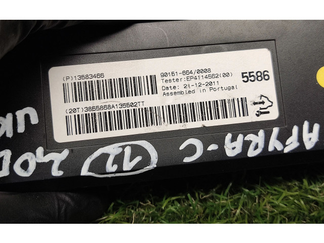 Блок управления климат-контролем 13583466, 9015166400008   Opel Zafira C