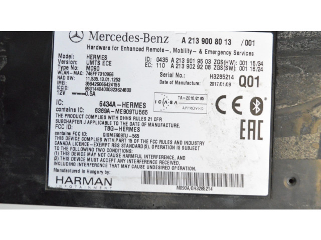 Модуль «Bluetooth» A2139008013, A2139029208   Mercedes-Benz CLA C117 X117 W117