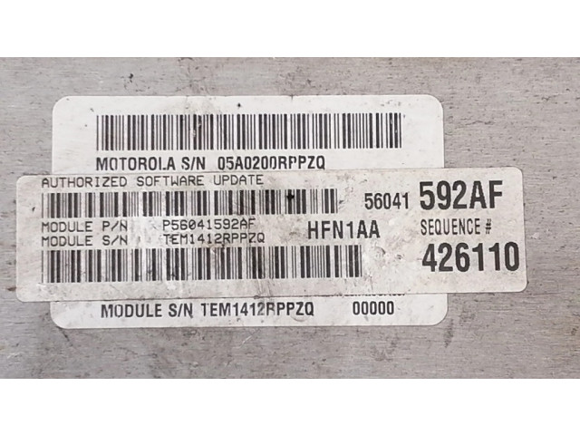 Řídící jednotka P56041592AF, 05A0200RPPZQ   Jeep Cherokee III KJ 2004
