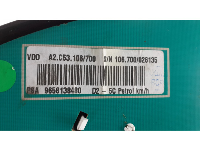 Přístrojová deska  Peugeot 407 2006 9658138480  