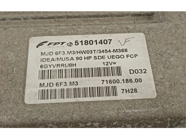 Zpětné zrcátko  Lancia Musa 2007  51801407  