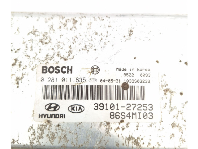 Řídící jednotka 0281011635, 3910127253   Hyundai Santa Fe 2000
