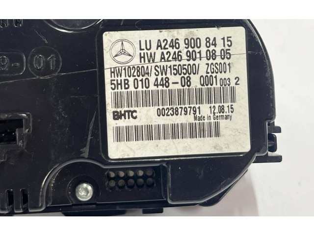 Блок управления климат-контролем A2469008415, 5HB01044808   Mercedes-Benz CLA C117 X117 W117