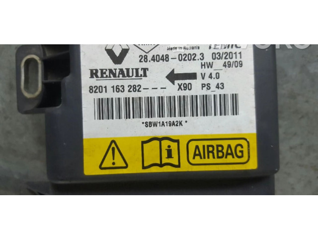 Блок подушек безопасности 8201163282, 8201163282   Renault Sandero I