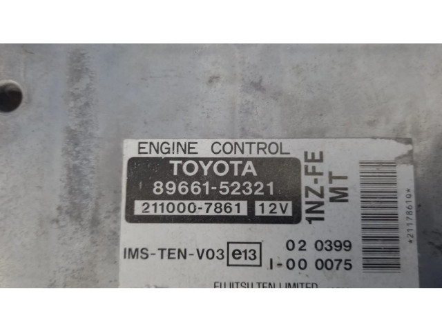 Řídící jednotka 8966152321   Toyota Yaris Verso 2002