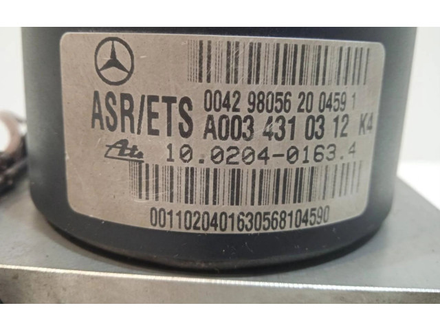 Jednotka ABS A0034310312   Mercedes-Benz SLK R170 