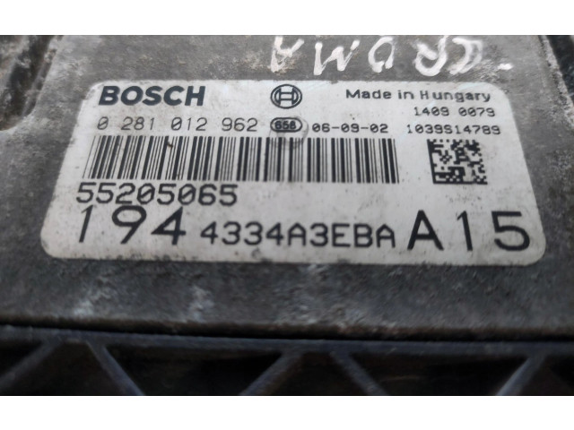 Řídící jednotka 0281012962   Fiat Croma 2011