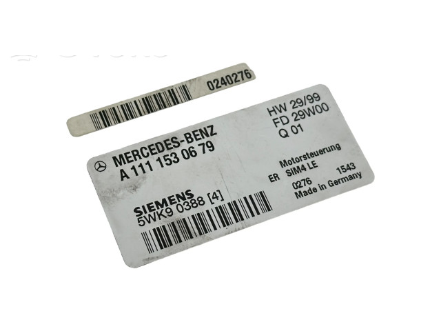 Řídící jednotka A1111530679, 0240276   Mercedes-Benz E W210 2003