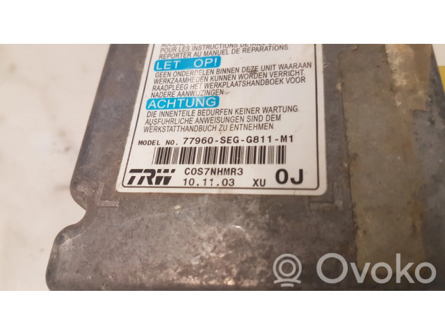 Блок подушек безопасности 77960SEGE811M, 77960SEGE811M1   Honda Accord