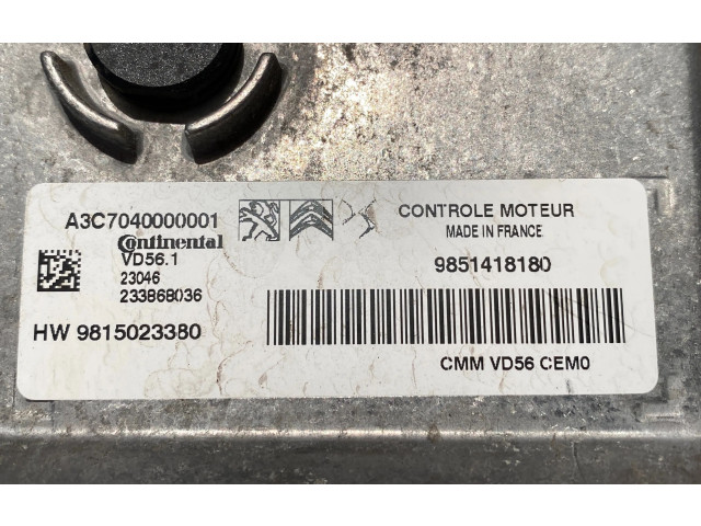 Řídící jednotka 9851418180, 233868036   Peugeot 308 2023