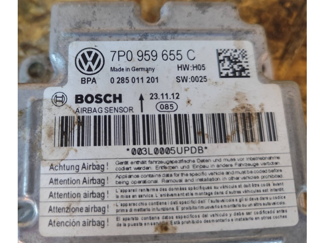 Блок подушек безопасности 7P0959655C, 0285011201   Volkswagen Touareg II