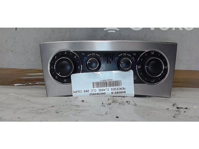 Блок управления климат-контролем 2038304185   Mercedes-Benz CLC CL203