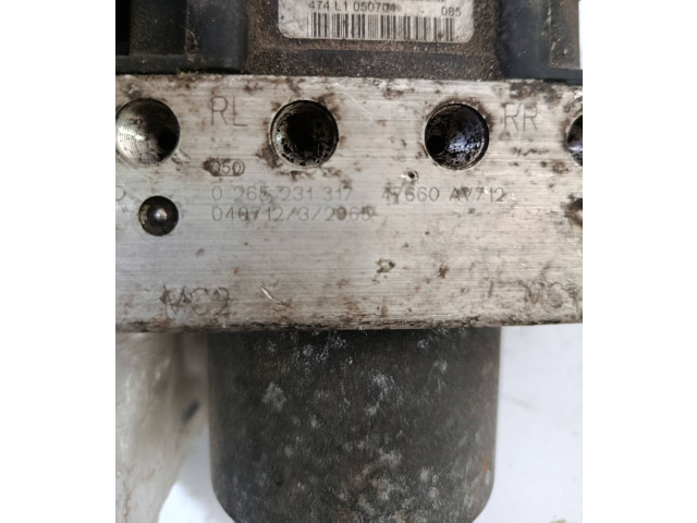 Jednotka ABS 0265231317, 47411050704   Nissan Primera 2000