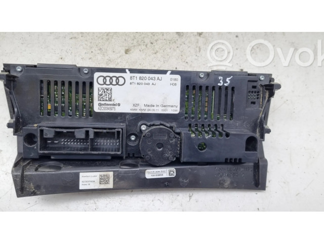 Блок управления климат-контролем 8T1820043AJ   Audi A5 8T 8F