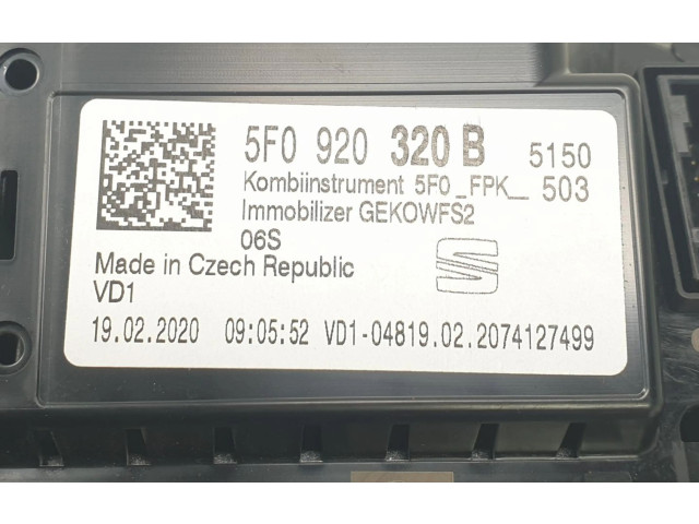 Панель приборов A3C0583150001, 5F0920320B   Seat Ateca       