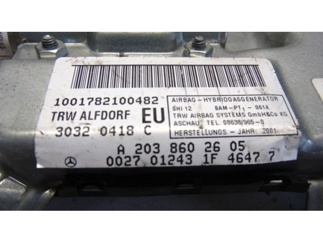 Подушка безопасности двери A2038602605   Mercedes-Benz C AMG W203