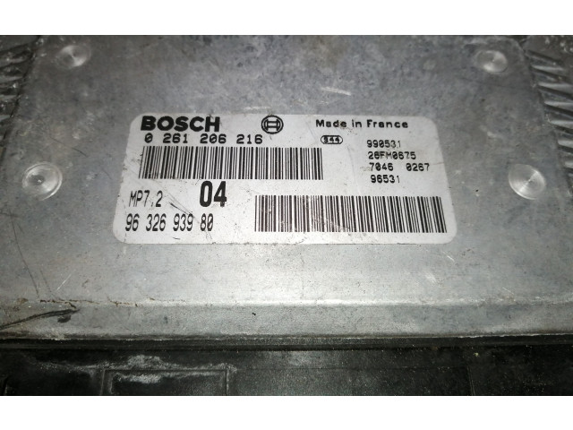 Řídící jednotka 9632693980, 0261206216   Citroen Xsara 2002