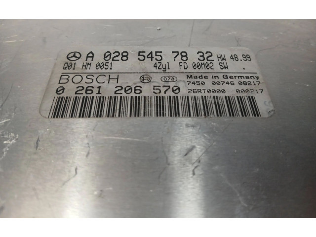 Řídící jednotka A0285457832, 26RT0000   Mercedes-Benz CLK A208 C208 2000