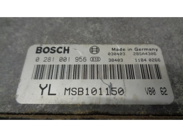 Řídící jednotka MSB101150, 0281001956   MG ZS 2003