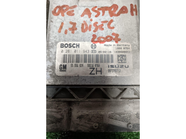 Řídící jednotka 0281011943, 0281011943   Opel Astra H 2007