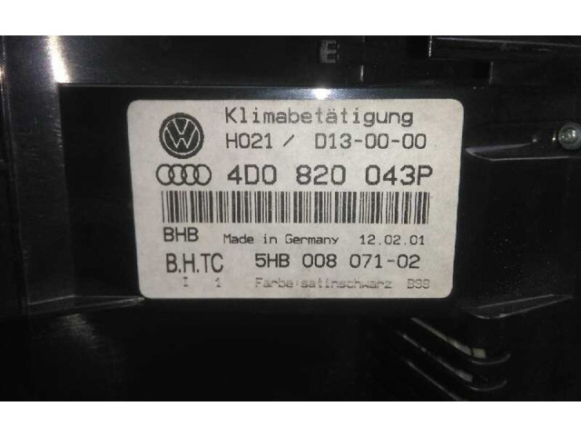 Блок управления климат-контролем    Audi A8 S8 D2 4D